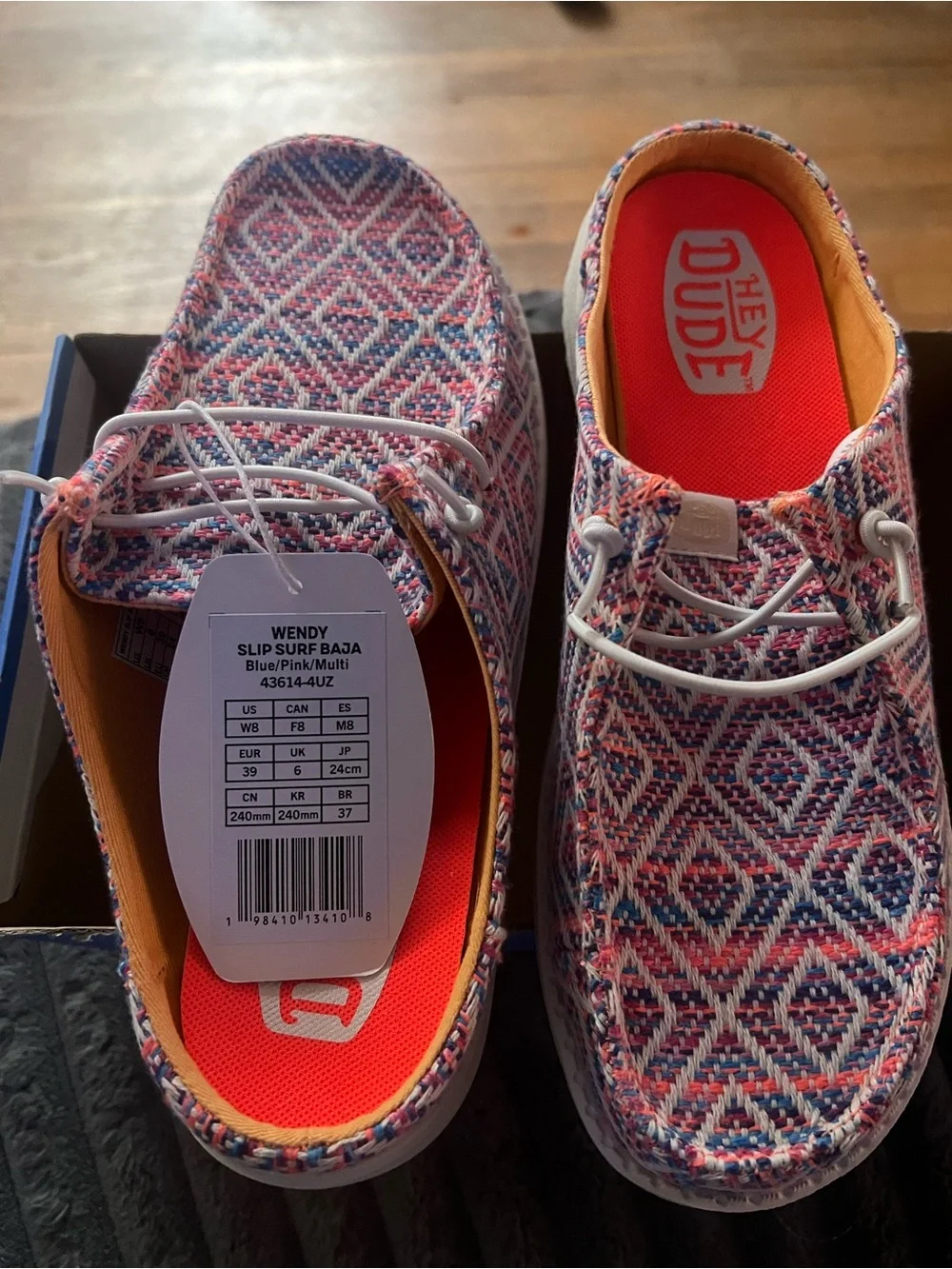 Hey Dude Wendy Slip Surf Baja Women’s 8 BNWT